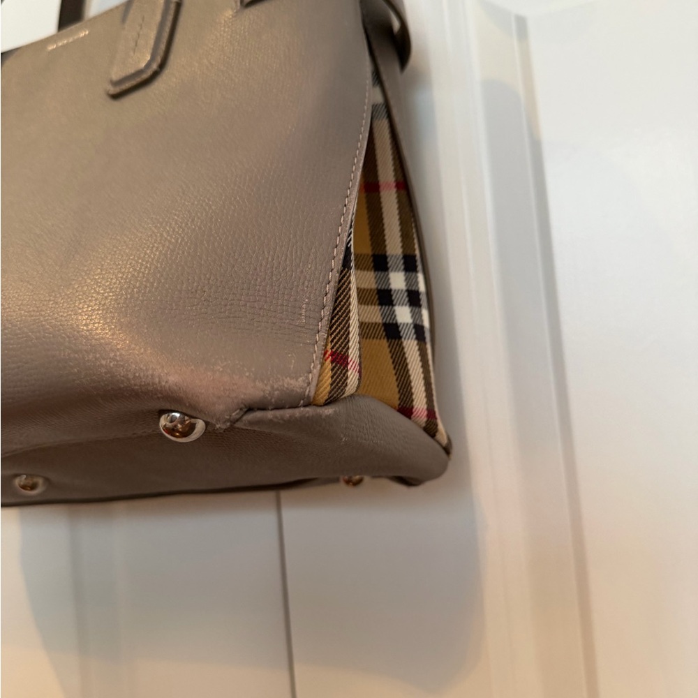 Burberry Brown Leather Tote - Picture 3 of 10